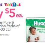 Huggies Pure ‘N Natural Jumbo Packs only $5!