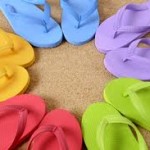 JC Penney flip flops just $.80 per pair!