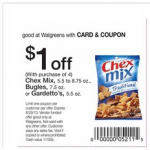 Chex Mix just $.50 each with coupon!