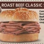 Arby’s Classic Roast Beef Sandwiches only $.64 today!