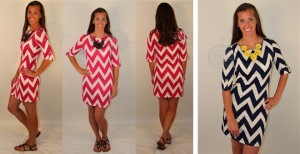 chevron-print-dress