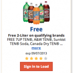 FREE 2 liter soda at Kroger stores!