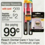 FREE Reach toothbrushes at Walgreens!
