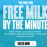 Win a FREE gallon of milk or milk for a year!