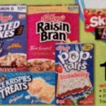 Kellogg’s Cereals just $.67 per box!