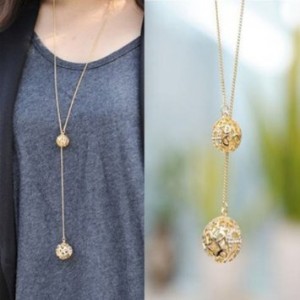 gold-hollow-double-balls-necklace