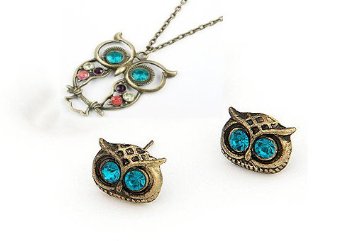 owl-necklace-earrings