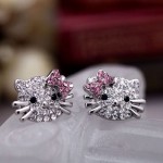 Hello Kitty Crystal Earrings only $.99 shipped!