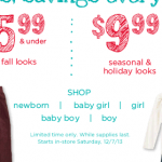 Gymboree Everything $19.99 or under sale!