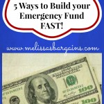 Five Ways to Build Your Emergency Fund FAST!