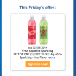 Free Aquafina water, Free Ajax dish soap, and more!