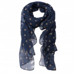Super Cute Navy Polka Dot Scarf only $2.19 shipped!
