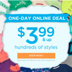 Gymboree Online Sale: Prices start at $3.99!