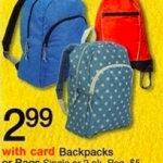 Walgreens Backpacks only $2.99!