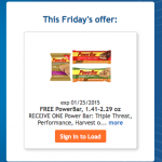 Kroger Free Friday:  FREE PowerBar!