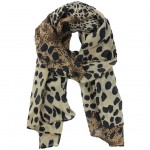 Leopard Print Chiffon Scarf only $2.52 shipped!