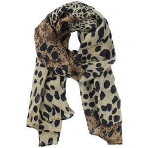 leopard-print-chiffon-scarf