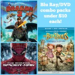 Blu Ray/DVD Combo Packs for $10 or less!