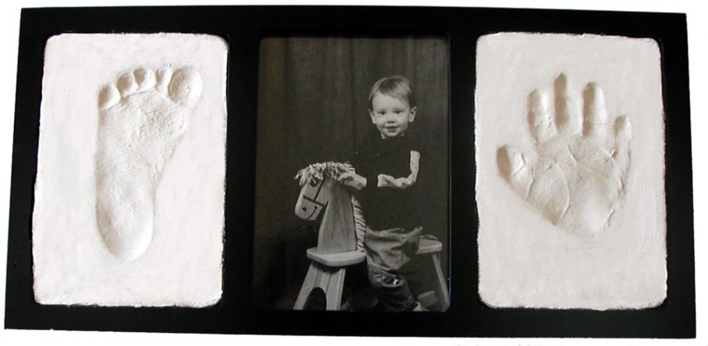 Clay Handprint & Footprint Keepsake Wall Frame on sale!
