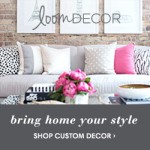 Design your own window treatments, bedding & more with Loom Decor!