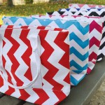 Colorful Chevron Tote Bags only $8.95!