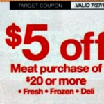 Target $5 off Meat coupon!