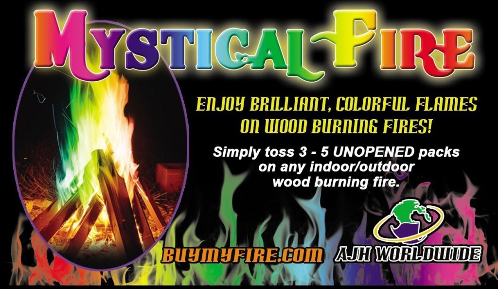 Mystical Campfire Colorant Packets make your campfire change colors!