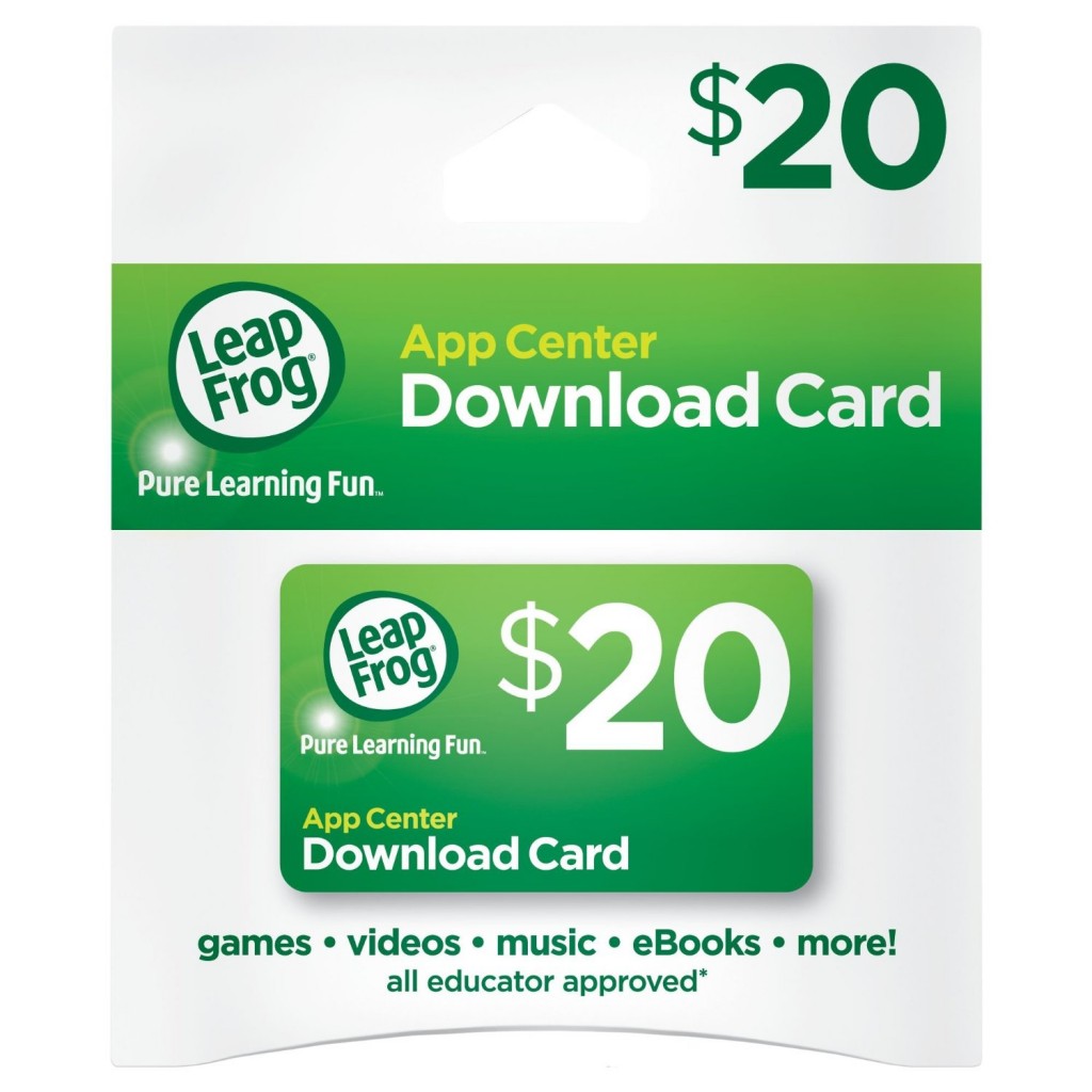 LeapFrog 20 App Center Download Card on sale for 13