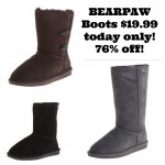 BEARPAW Boots $19.99 today only!