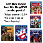 Best Buy BOGO free Blu Ray/DVD Combo Packs!