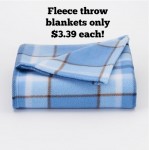 Kohl’s Fleece Throws as low as $3.39 shipped!