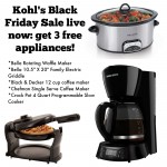 Three FREE Kitchen Appliances after Kohl’s Cash & Rebates!