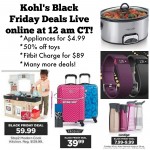 Kohl’s Black Friday Ad Live online TONIGHT!