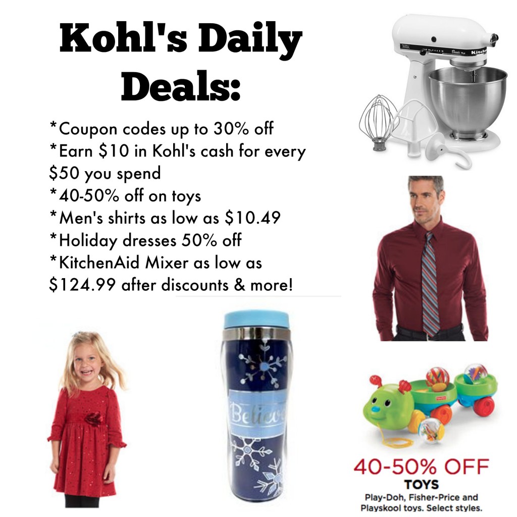 Kohl’s Daily Deals holiday dresses, toys, KitchenAid & more!