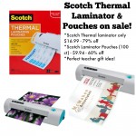 Scotch Thermal Laminator & Pouches on sale!