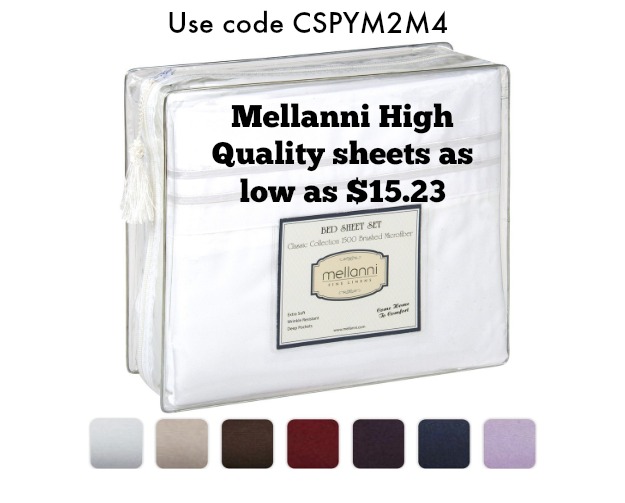 Mellani High Quality sheets as low as 15.23!