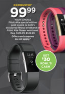fitbit ionic kohls black friday