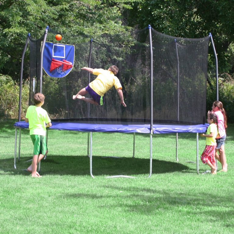 Skywalker Trampoline plus basketball hoop only 249!