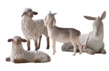 willow tree sheltering animals