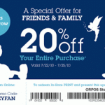 Save 20% off your entire purchase during the Disney Friends & Family Sale