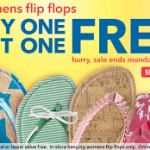 Get BOGO free flip flops at Payless PLUS save 20%!