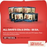 Dave Ramsey’s 12 Days of Christmas Deal: CDs and DVDs for just $5!