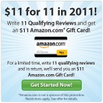 Get an $11 Amazon gift card for writing 11 Viewpoints reviews!