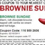 Free brownie sundae from Chili’s!