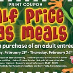 Half Price Kids Meals at Rainforest Cafe!
