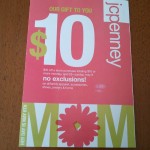 JC Penney – $10/$10 and $10/25 coupon!