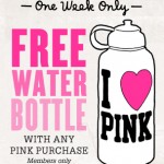 Free Water Bottle for Victoria’s Secret Pink Nation members!