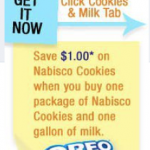 Nabisco Cookies & Milk printable coupon!