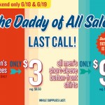 Old Navy Dad’s Day Deals:  $3 tees,  $9 button-down shirts