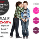 Macy’s:  20% off all Kids’ clothing + free shipping + 8% cash back!